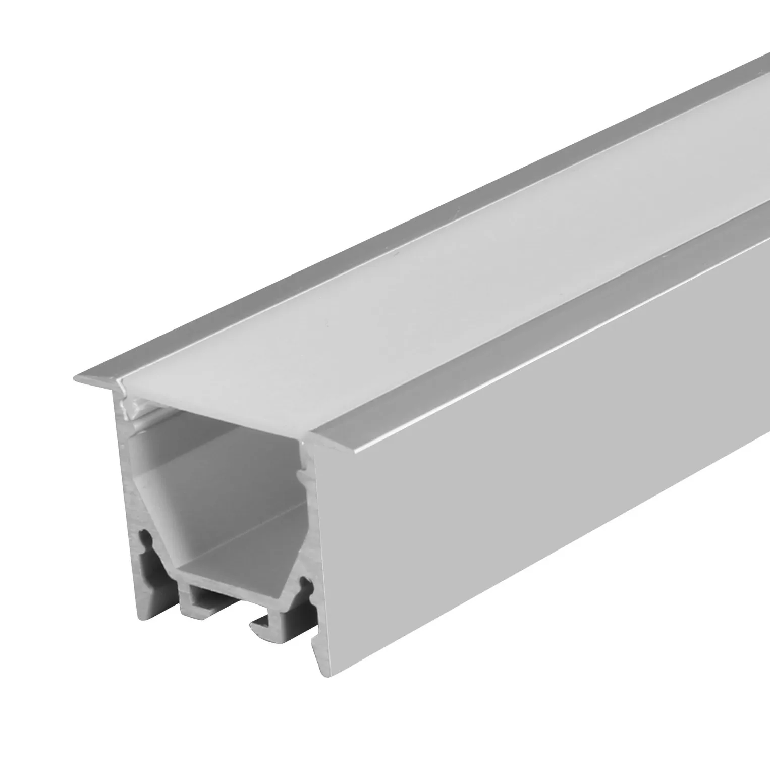 35x25mm Recessed LED Aluminum Profile Aluminium Extrusion Housing Channel for Led Linear Strips Light With Spring Clip