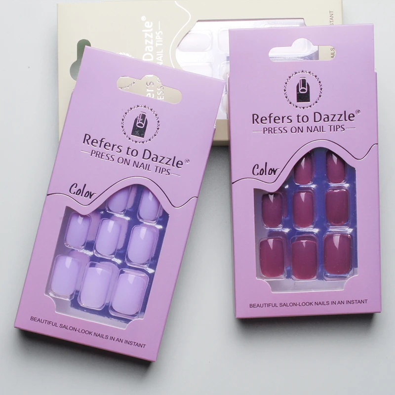 Wholesale New Design French Style False Nails Artificial Nail Short Press On Nails