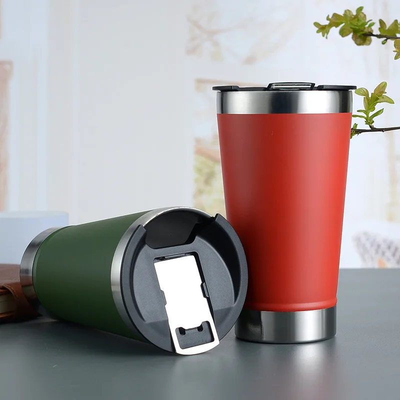 Новинка Термокружка с двойными стенками caneca copo объемом 473 мл вакуумной изоляцией кружка для пива из нержавеющей стали