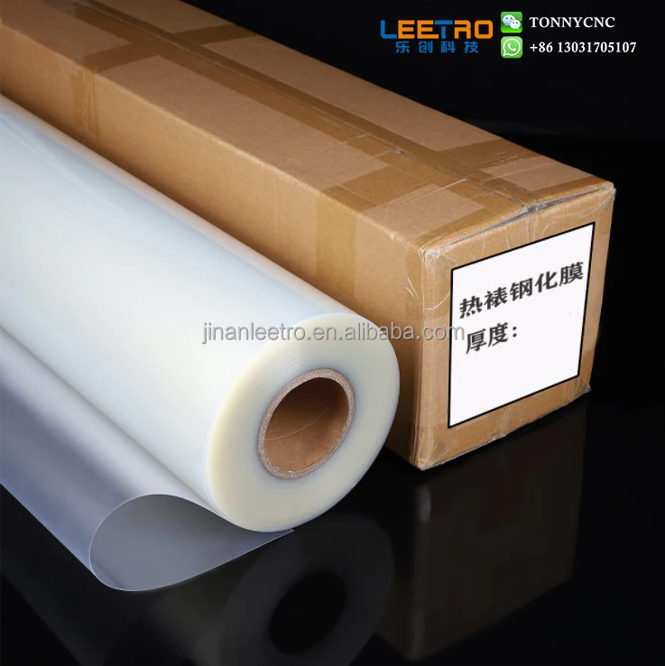 Clear PET Double Sided Adhesive Cold Laminating Film For Photo
