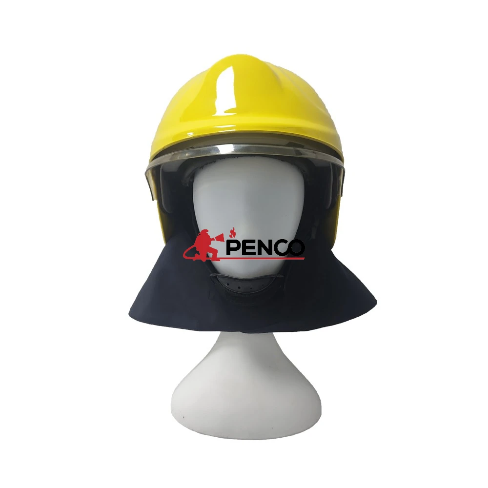 Professional EN443 European Style Helmet for Fireman  with Double Goggles