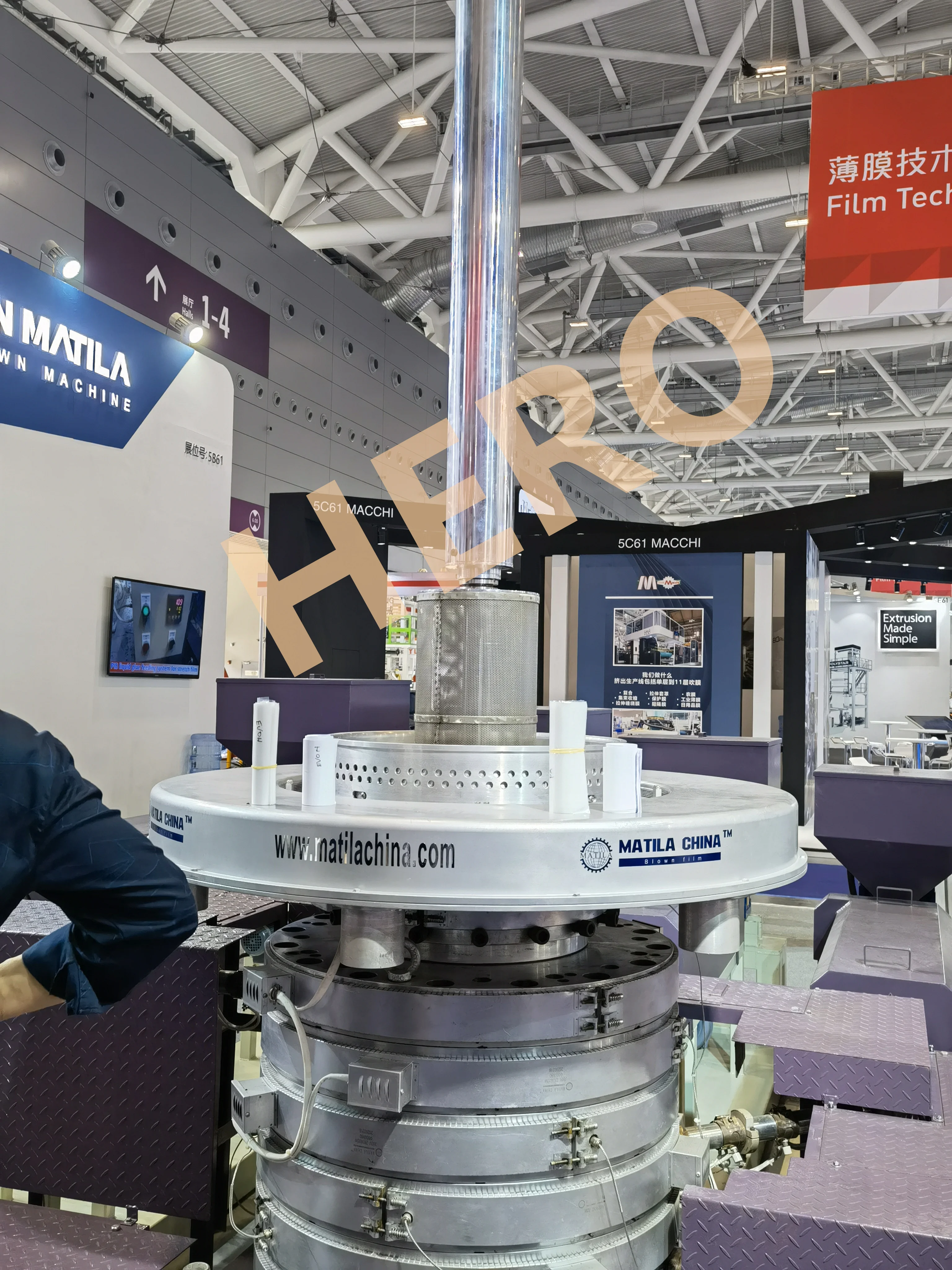 3 Layers Plastic Film Blowing Machine For Courier Bag ABA China Hdpe-ldpe Film Blowing Machine Film Extruder