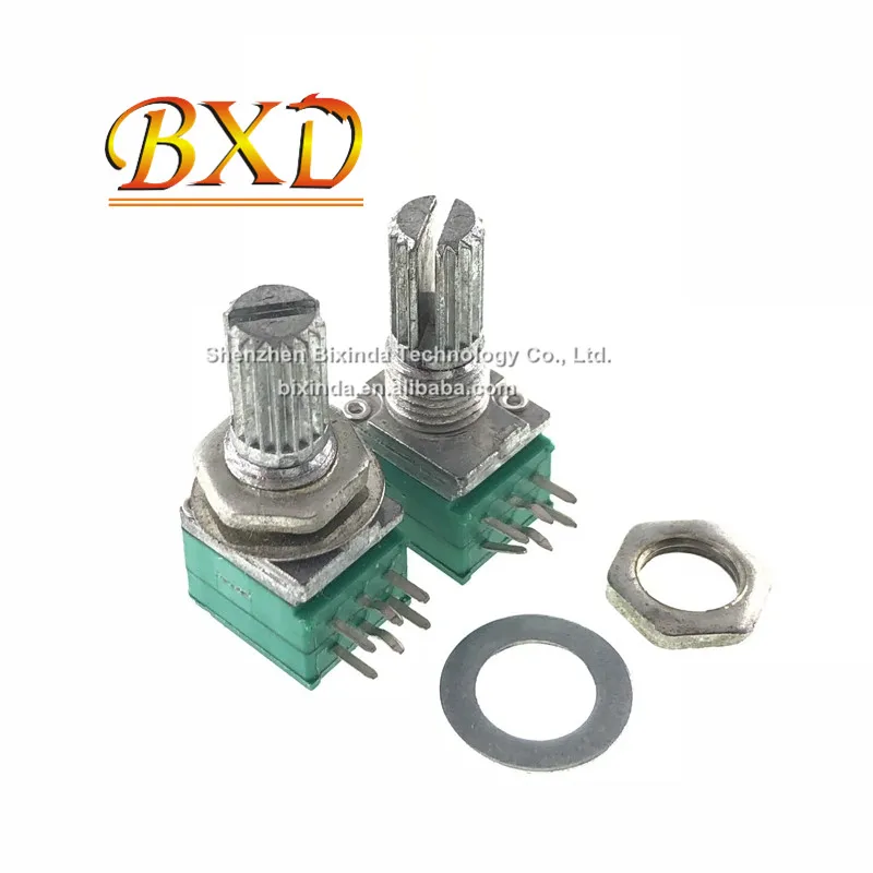 6 feet RK097G double potentiometer B5K/10K/20K/50K/100K Audio power amplifier sealed potentiometer