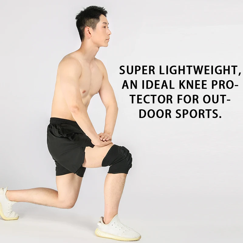 Sports outdoor compression protective anti-collision knee pads with thicken eva foam