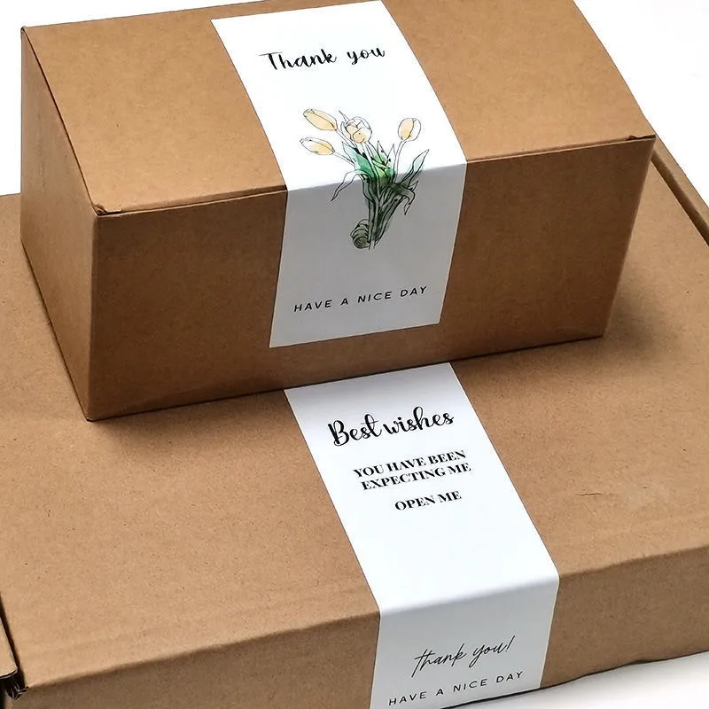 custom logo stickers printing waterproof  pvc vinyl sticker self adhesive vinyl kiss cut  sheet Gift Box Seal label stickers