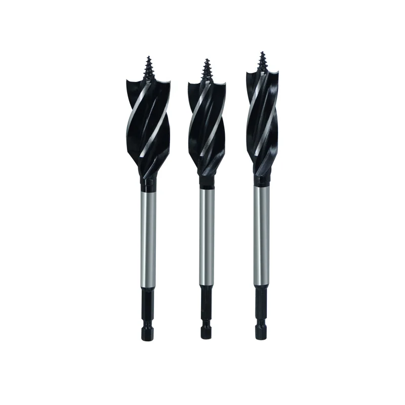 Carpenter Drill Bit Hex Shank Milling Cutter 4 Flute Auger Drill Bit Set 10-25mm Woodworking Drill Bits