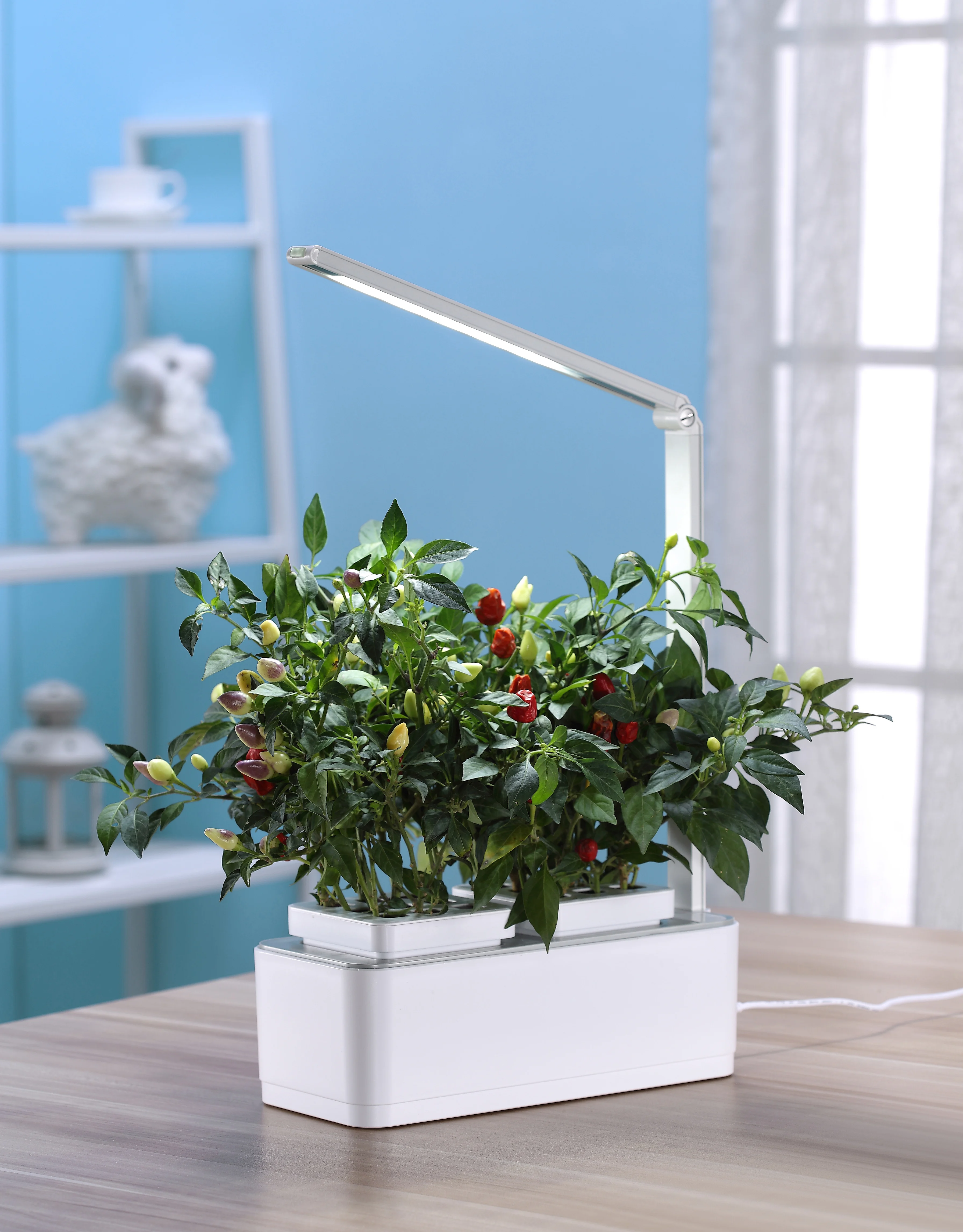 indoor garden smart garden organic hydroponic growing systems mini smart home garden with LED growing light and timer function