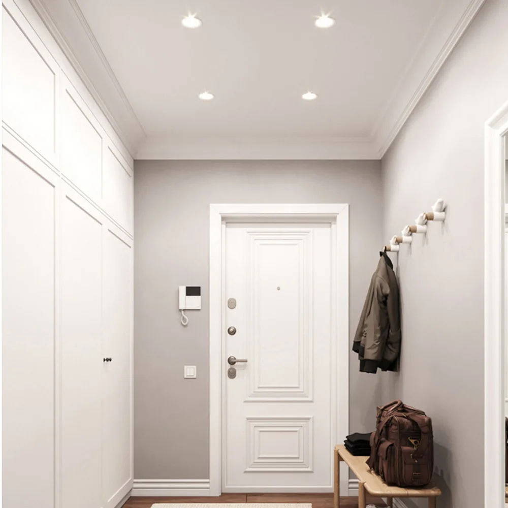 2700K 3000K 3500K 4000K 5000K + Dimmable 4 6 8 inch led recessed office adjustable downlight pot lights panel ceiling