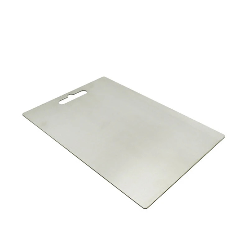 Kitchen Various Sizes Rectangular Pure Titanium Chopping Board Stainless Steel Titanium Cutting Board