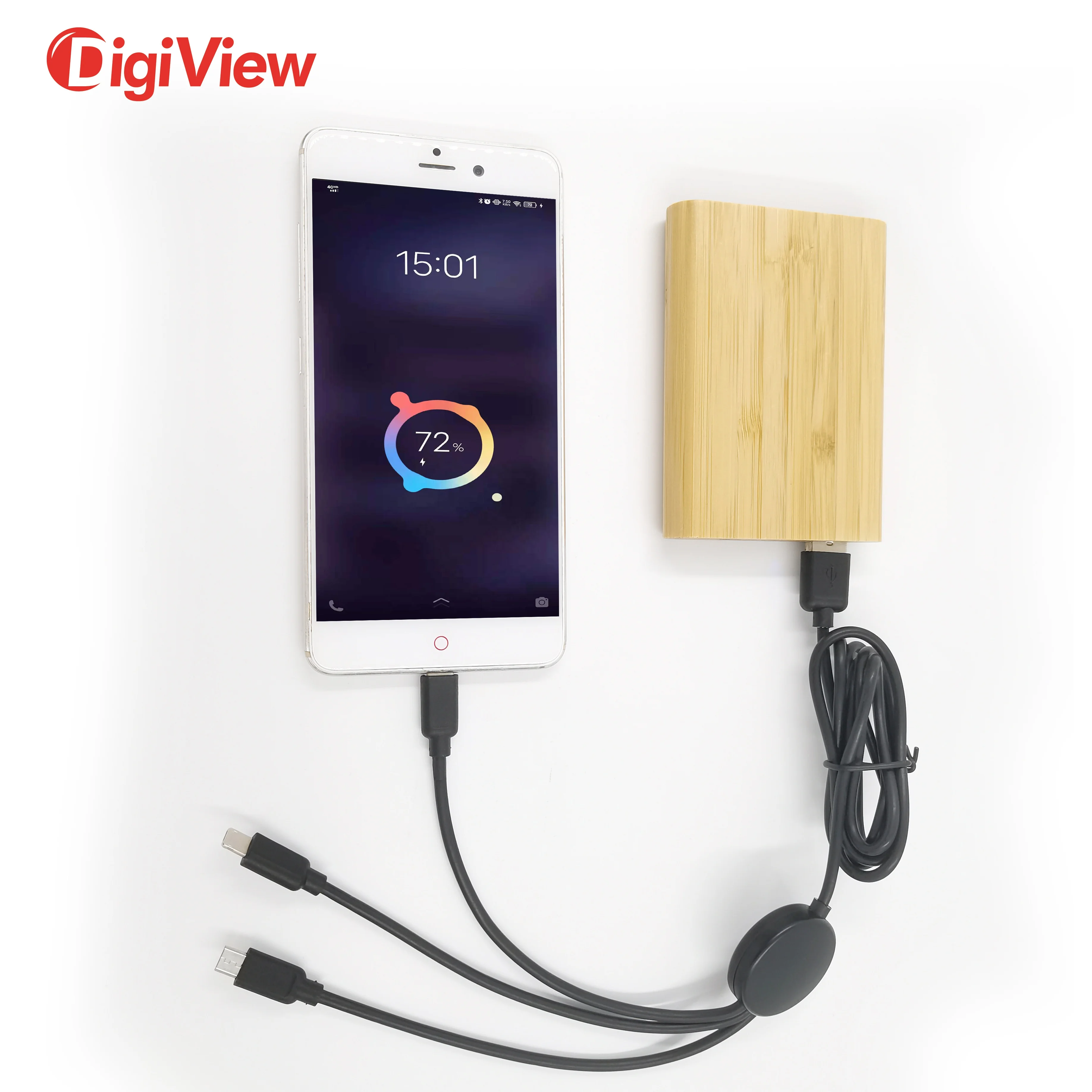 Recylclable Material Thin Custom Logo Powerbank Wood 5000mah Bamboo Rose Wood Power Bank