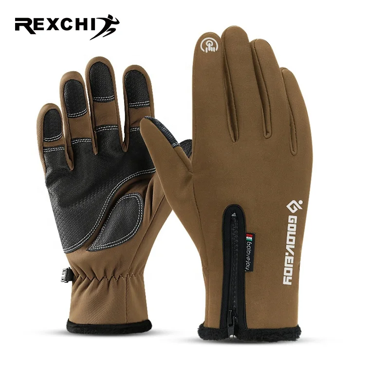 
REXCHI DB03 New Waterproof Men Women Ski Thermal Touch Screen Glove Outdoor Sport Snowboard Gloves Air Mesh Gloves 