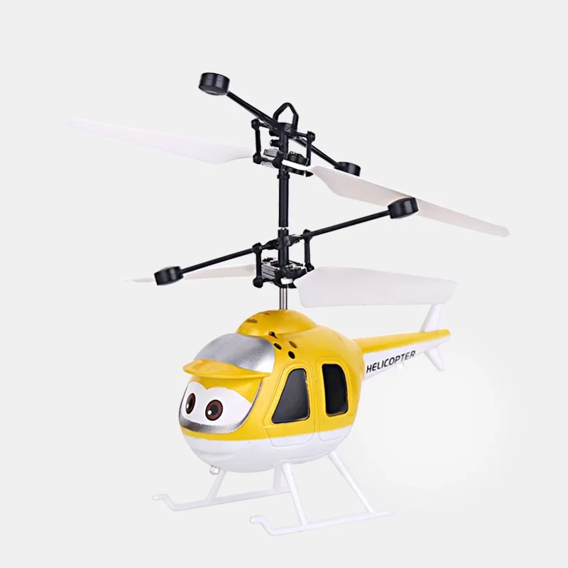 USB rechargeable small rc helicopter cheap induction flying toy with light