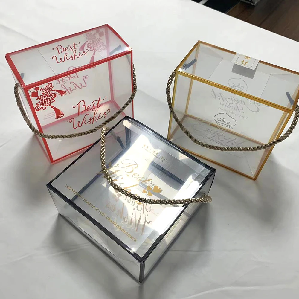 OEM Custom Gift Box Transparent Folding PVC PET Plastic Acetate Clear Packaging Box
