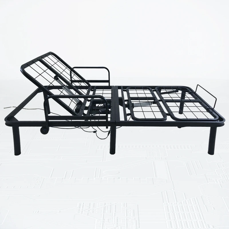 Factory Wholesale Easy Installation electric adjustable bed with Iron Platform Metal Bed Base