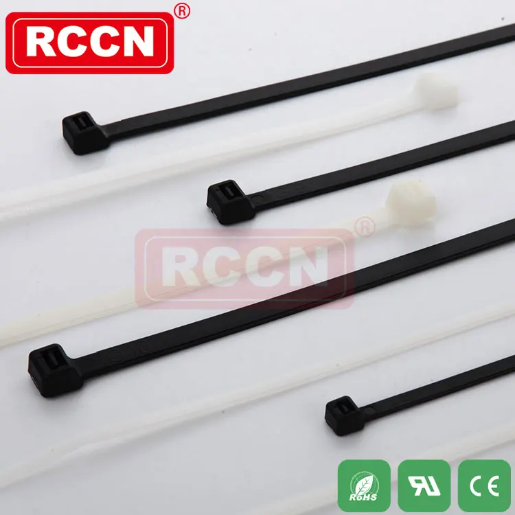 RCCN China Cable Tie Manufacturer Black Nylon 66 UV Resistant Electric Cable Ties G150I