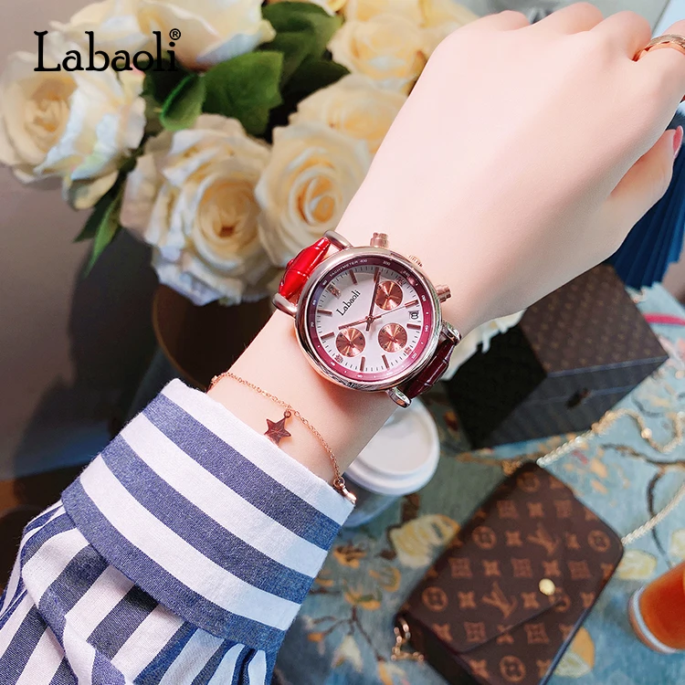 LABAOLI LA061 Perfect Quartz China Movement Gold Women Watch 3atm Quartz Watch Water Resistant