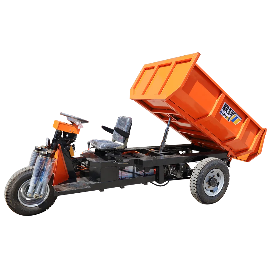 Self-discharging LK540 electric wheelbarrow mini dump truck, electric mining cart dumper 3 wheeled motorcycle