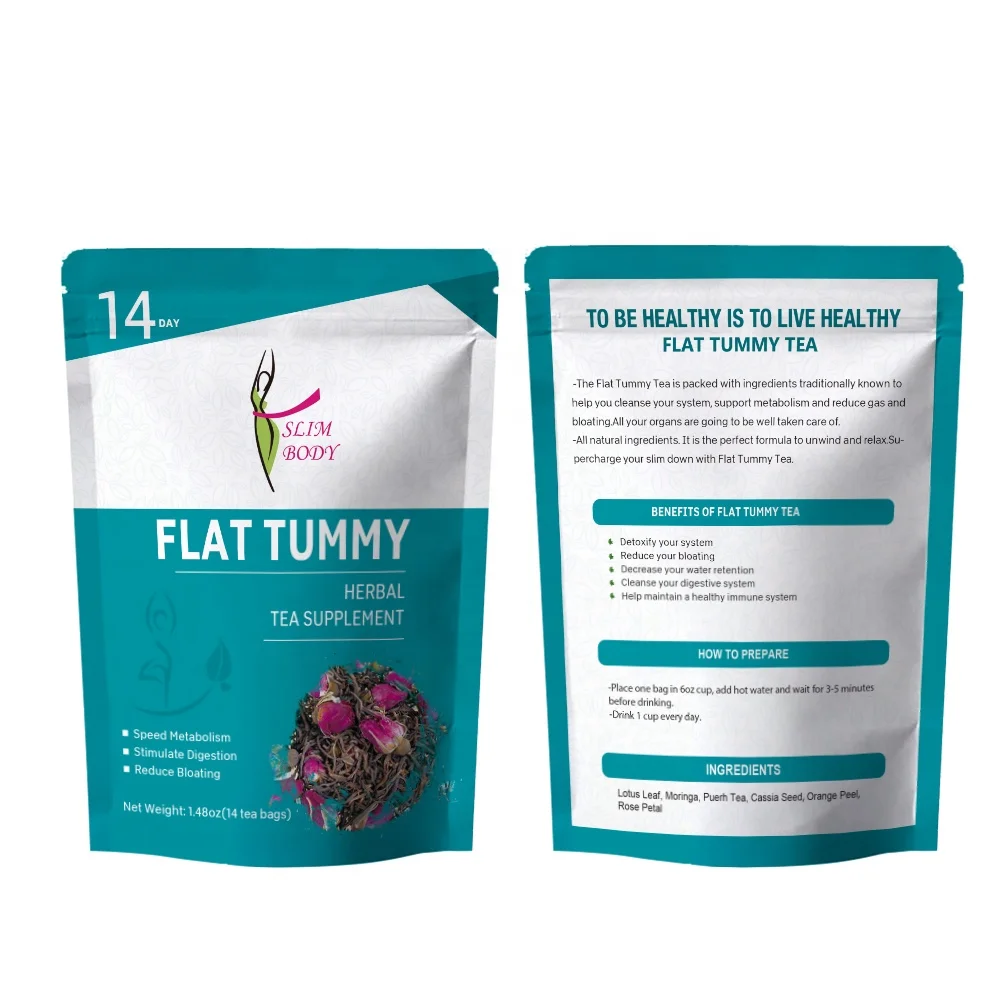 SLIM BODY Custom weight loss tea bag Best slimming fast Private Label 28 Days Detox Fit Green herbal slim Tea