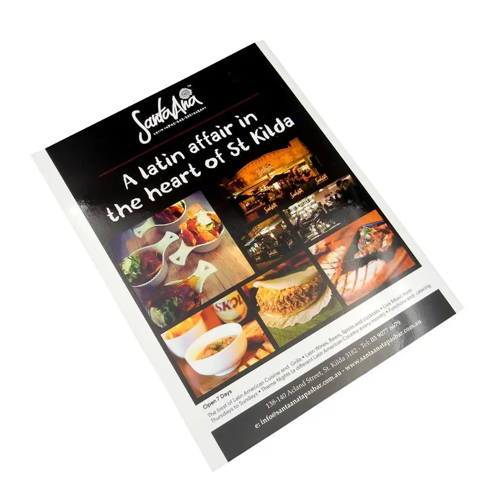 Fast delivery customized size well designed magazine zine printing