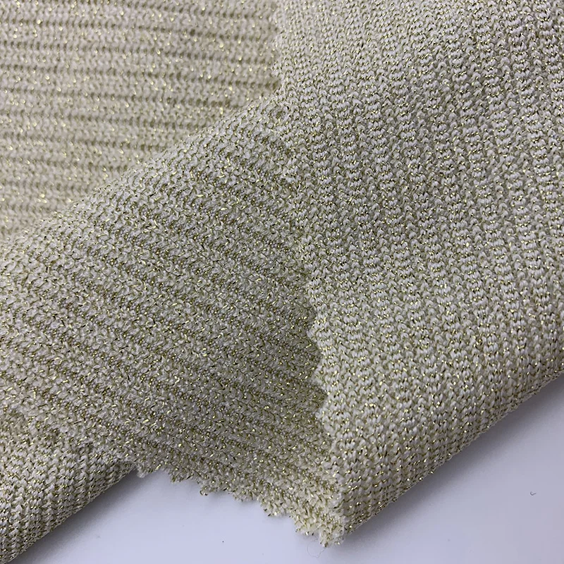 2021 New Design 78%Nylon 13% spun gold  8%Spandex  pit stripe  Fabric for swimwear