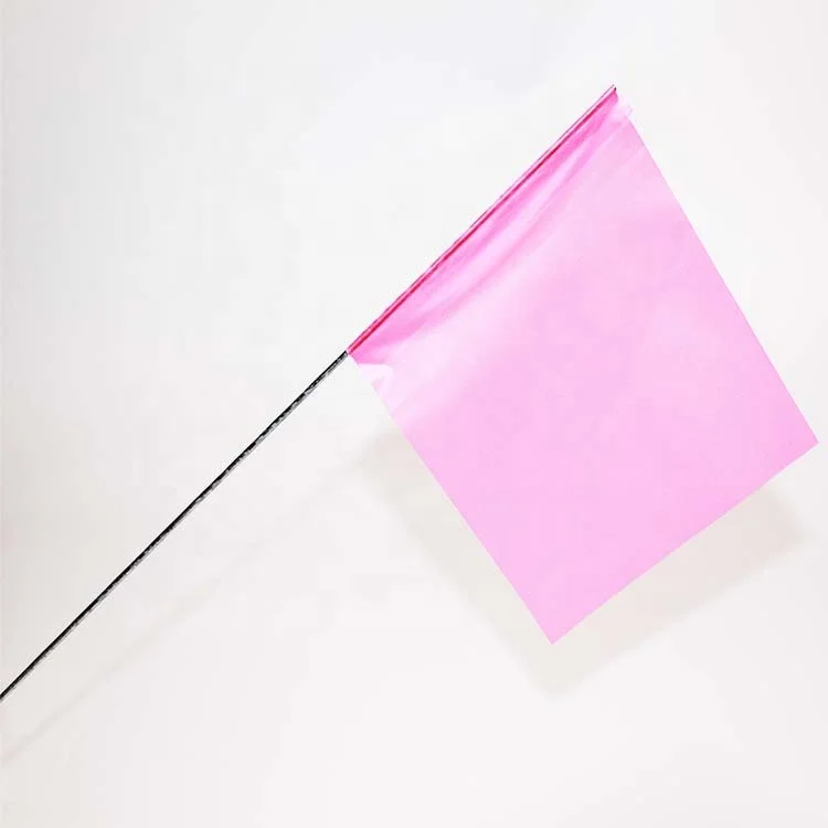Purple Marking Flags 1000 Pack - 4x5-Inch Marker Flags