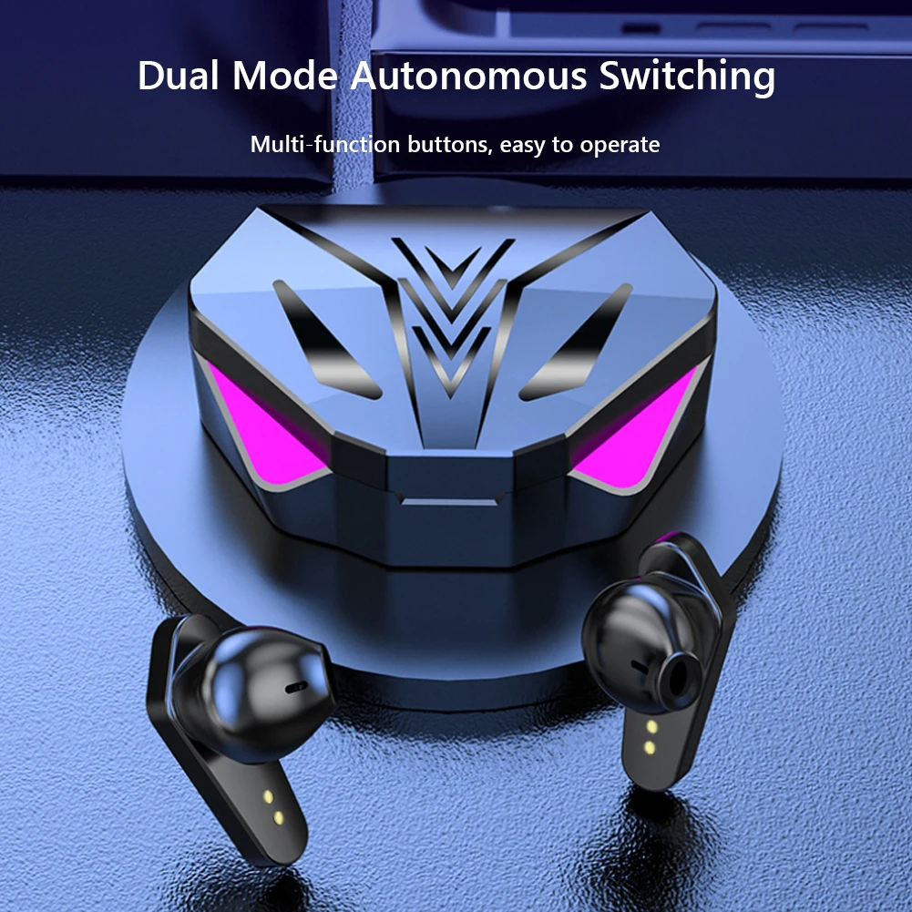 X15 Tws Wireless Gaming Earbuds With LED Gaming Lights Stereo Earphones Low Latency Bluetooth Headphone headsets