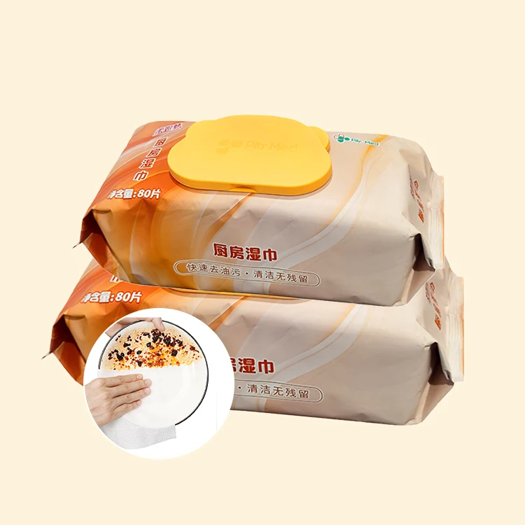 Wholesale Hot Style kitchen sponge wipe cleaner natural chamomile aloe kitchen cleaning wipes