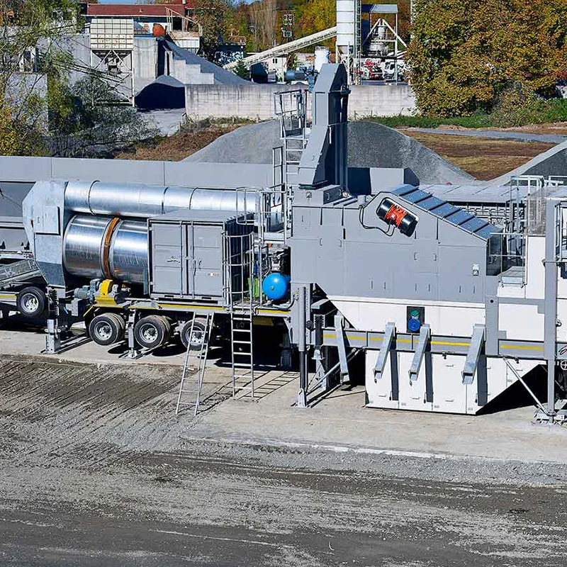 40TPH mobile trailer type drum mix asphalt plant drum mix plant asphalt mixing plant price