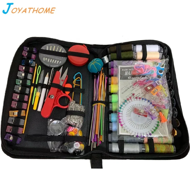 282pcs Luxurious Sewing Set Kit Box Thread Case Tools Pack with Spools Bobbins Threader Crochet Hook Needles Buckles