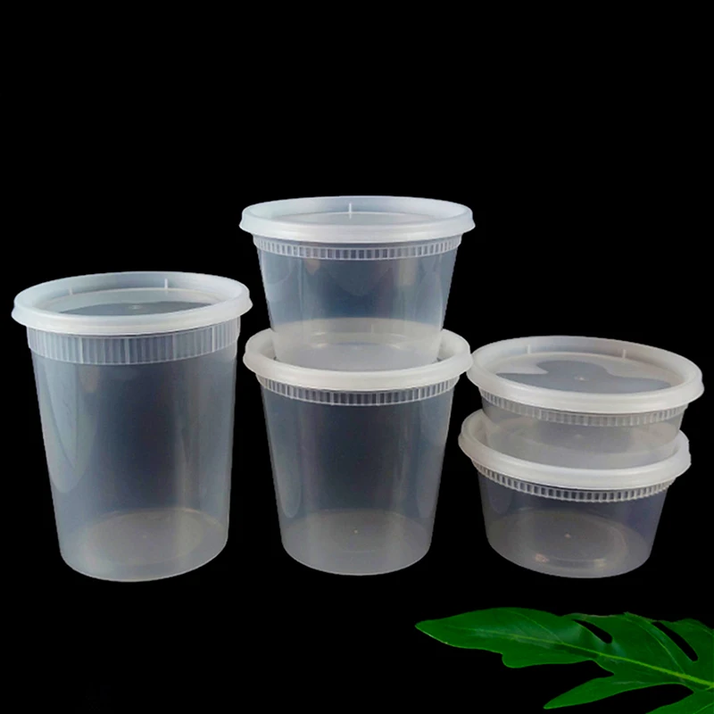 wholesale microwave safe 16oz 500ml 1000ml 32oz reusable plastic airtight pp custom logo plastic food container 500ml