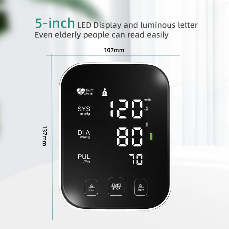 New product in 2024 Sphygmomanometer Blood Pressure Machine Portable Automatic BP Machine