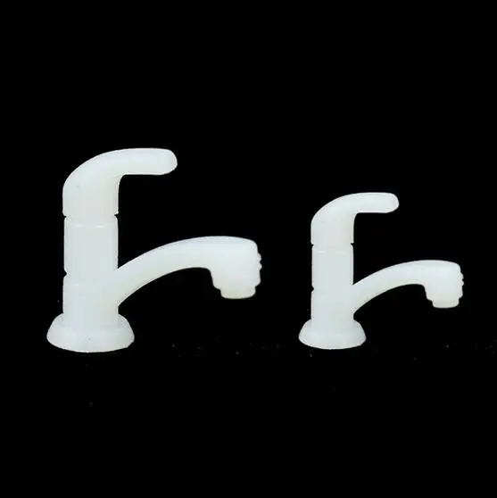 1:18 to 1:30 scale plastic and silver plated model boutique taps faucets for architectural sand table model making