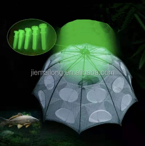 16 hole Trap Cage Catching Braided Foldable Hand Big Fishing Net For Sale