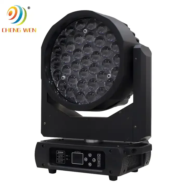 37pcs*15W LED Moving Head With Zoom RGBW 4in 1 Moving Head Light For Wedding Events Display