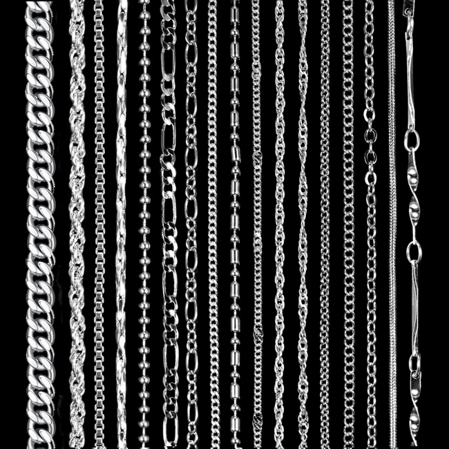 Fine Jewelry Custom Gold Cuban Link Chain Necklaces for Women Men 925 Sterling Silver Chain