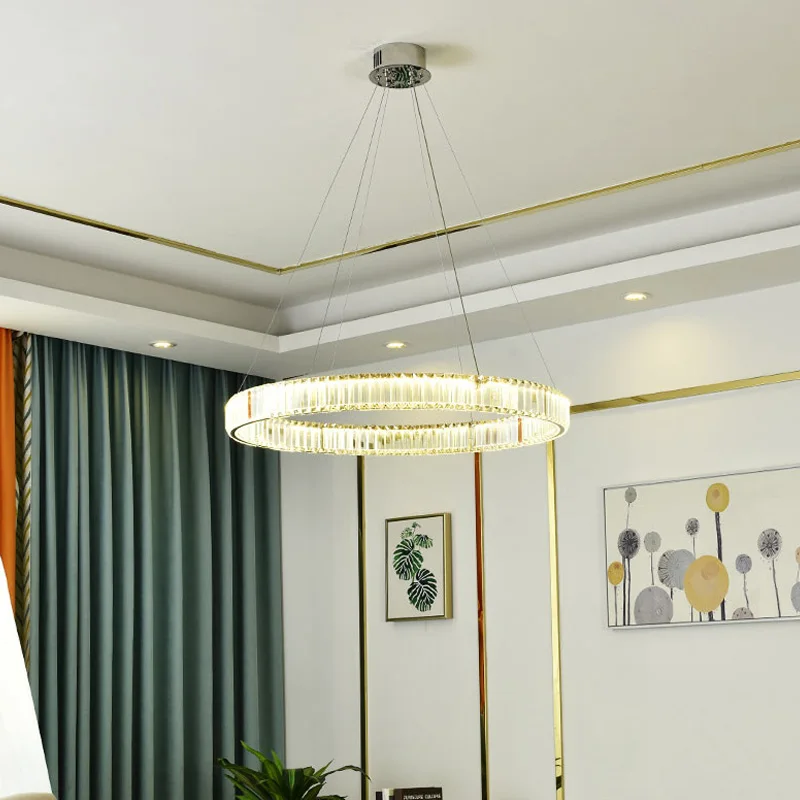 40*8cm Customize size Big Luxury Modern Chandelier Crystal Ceiling Lamp Chandelier LED Light Crystal Chandelier