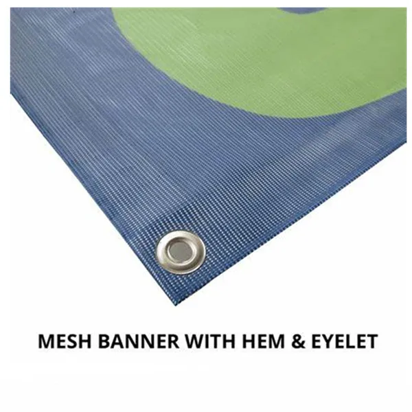 Outdoor Hanging Advertising street Doublesided Fence Mesh Banner Waterproof Banner with Custom printing vinyl mesh banner