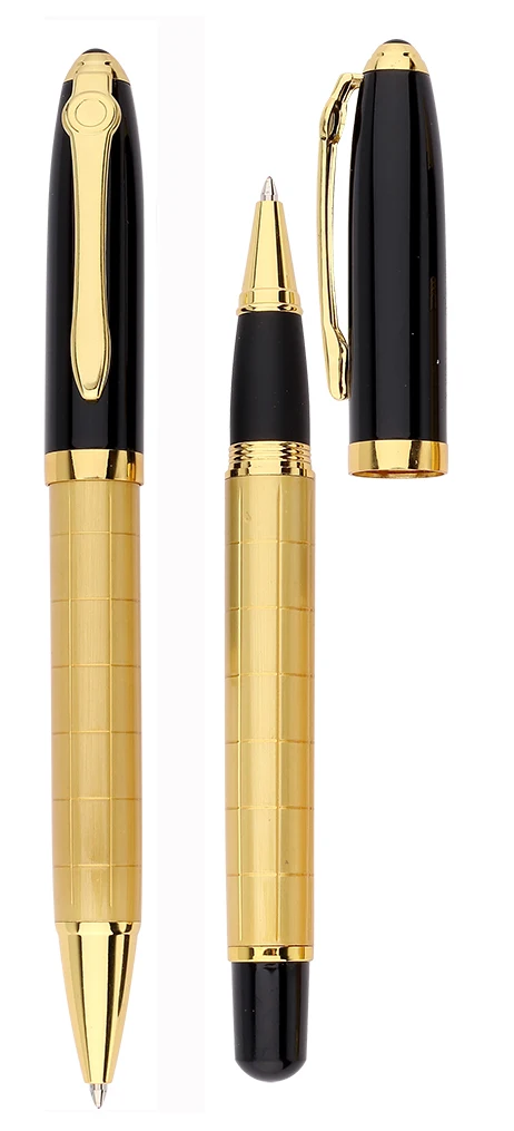 High quality white ballpoint pen ink blue promotional ball pen metal stainless steel pens