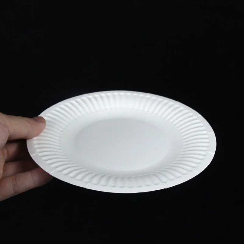 Custom Round 9 Inch Plastic Plates Disposable Party Dinner Food Plate