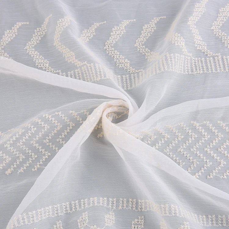 HA-16279B Competitive price white polyester lightweight fabric for wedding