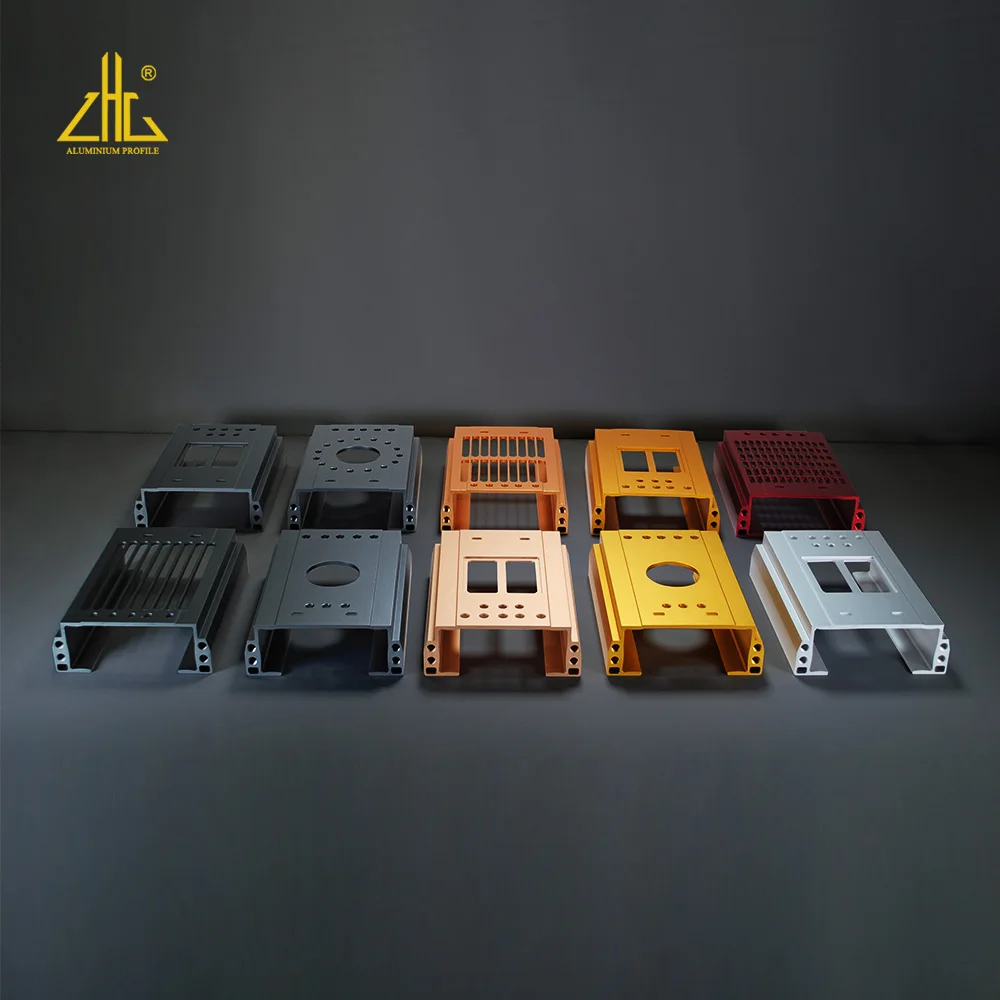 CNC Machined Aluminium Extrusion Electric box Custom Aluminum Electronic Enclosure Large Heat Sink