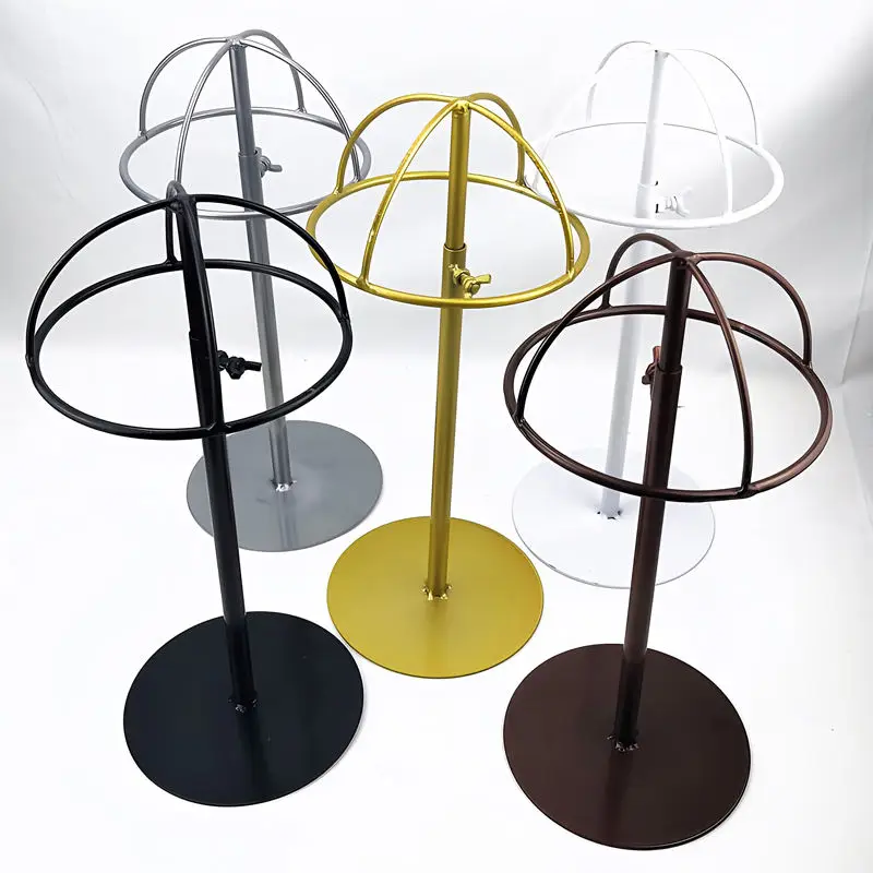 High and low adjustable hat stand display rack for supermarket stores, available in a variety of colors
