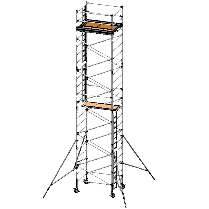 High Quality Aluminum 6061-T6 factory light weight rolling scaffolding  tower ladder