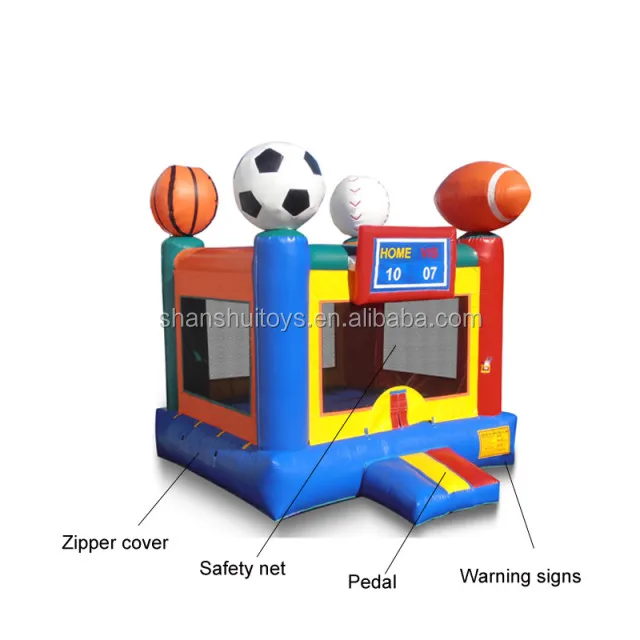 Factory price Inflatable jumping castle moonwalk mini bouncy house kids outdoor games for sale