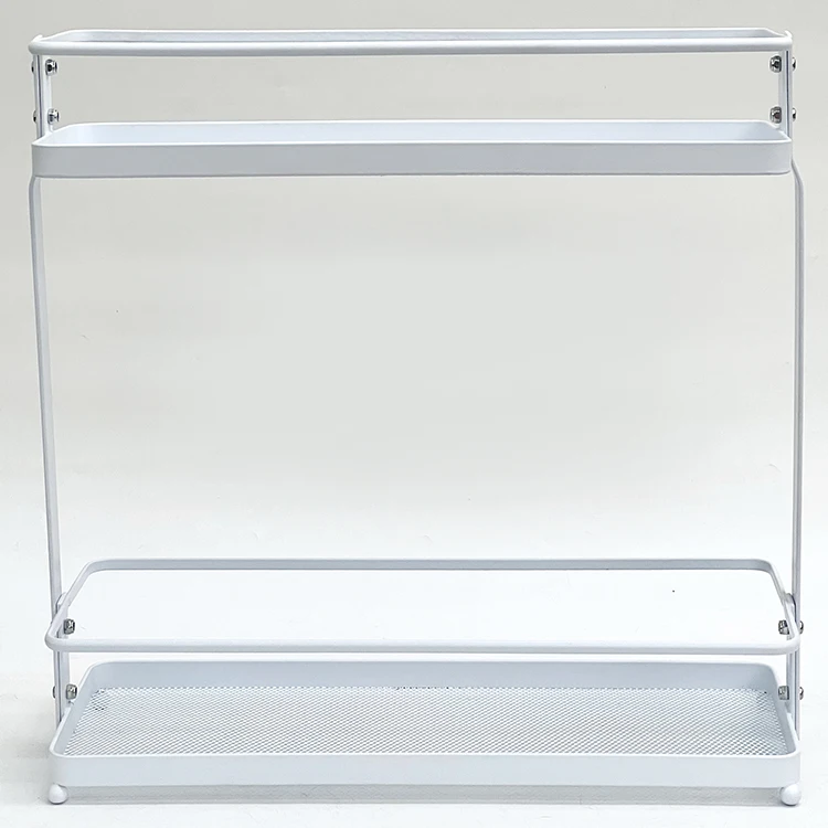 2 Tier Spice Rack Organizer Steel Material Kitchen Spice Organizer Rack Metal Floor Spice Rack