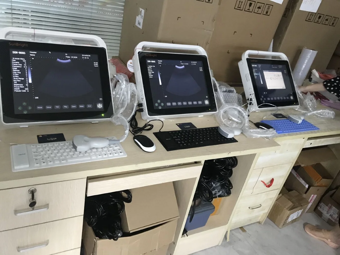 Digital Ecograph Touch Function Laptop Portable Black and White Ultrasound Machine SUN-800S