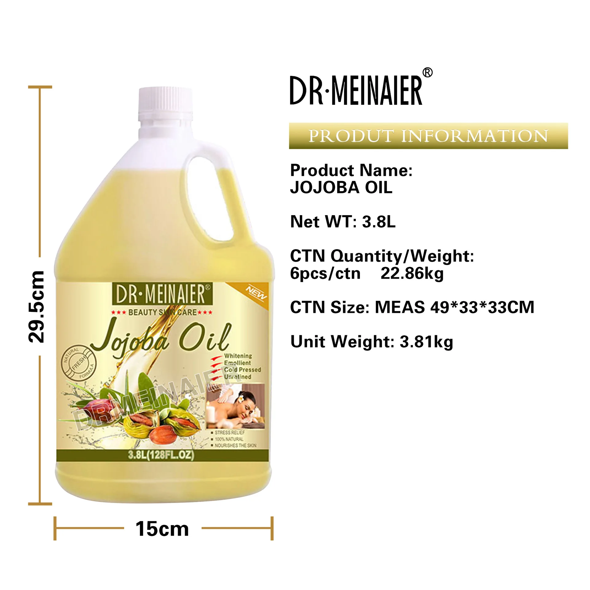 3.8L Massage Essential Oil Arbutin Rose Multiple Colors Natural Face and Body Relaxing Skin Care Moisturizer  Whitening Oil