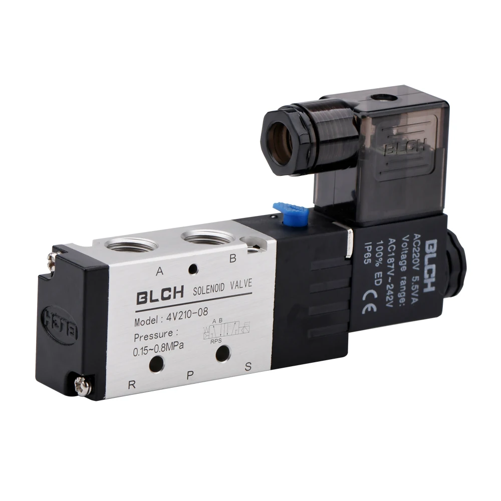  220V AC 12V 24V dc Низкая цена Пневматический электромагнитный клапан