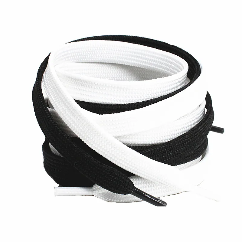 Yrunfeety Custom Shoelace 60-200CM Thick Flat Shoe Laces 8MM Wide Shoe Laces for Sneakers Sport Shoelaces Wholesale