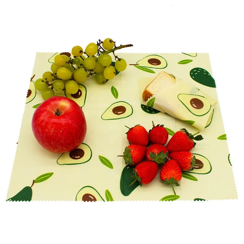 Биоразлагаемые устойчивые продукты пчелиный воск бумажная обертка Пользовательский логотип пчелиный воск обертка 1 м